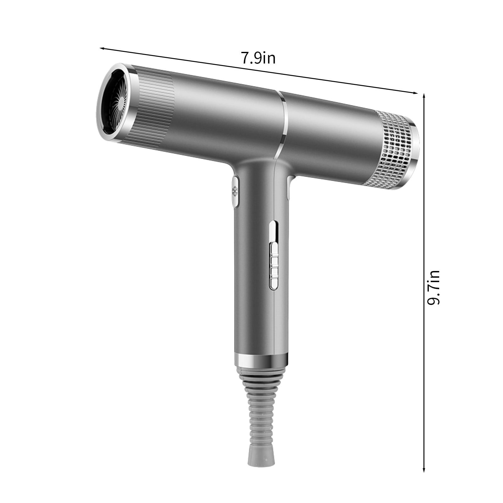 Travel Hair Dryer, 800W High Power, Ionic Conditioning for Frizz-Free Hair, with Curly Hair Styling Nozzle, Compact Design, 110V, Suitable for Normal & Curly Hair, Fast Drying