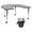 Gray, variant on Flash Furniture Mobile 60''W x 66''L Horseshoe Yellow Thermal Laminate Activity Table - Standard Height Adjustable Legs