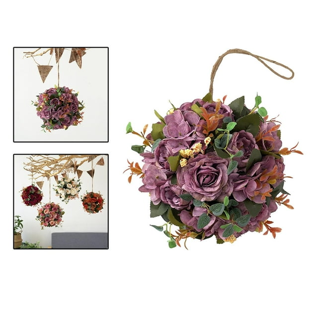 Ramo Artificiales Colco 20cm Decoración de Boda Guirnalda Colgante Violeta Fiesta