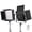 Black (EU Plug Version), variant on Riousery 660 Pro 90W Bi-Color LED Video Light Panel 3200K-5600K Dimmable Photography Lighting Kit with Remote Control