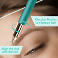 thumbnail image 6 of iMusthav 2 in 1 Eyebrow & Facial Hair Remover for Women Flawless Painless Electric Razor Trimmer Shaver 18K Gold-Plated, Rechargeable, 360° LED, 6 of 9