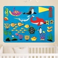thumbnail image 3 of 29.5inch Preschool Felt Board with Hook Early Learning Felt Story Board Solar System Felt Story Board Kit Reusable Felt Board Sea-life Story Set Interactive Toy Wall Hanging Gift for Kids, 3 of 11