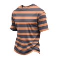 thumbnail image 2 of Mfakffe Men T Shirts Crewneck Striped T-Shirt Soft Elastic Tees Summer Beach Casual Tops, 2 of 5