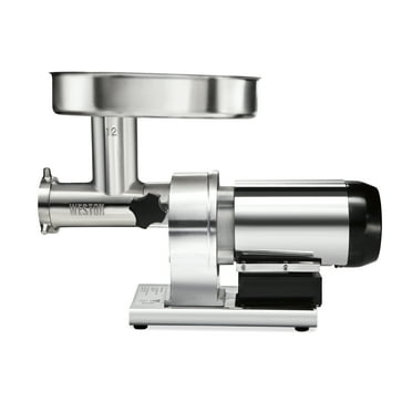 Weston Butcher Series Commercial Grade #12 Electric Meat Grinder, 0.75 HP, 09-1201-W