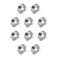 thumbnail image 1 of Guardurnaity Anillo de acero inoxidable Anillos de anzuelo Anillos Estilo simple Accesorio de moda Joyería para la decoración del día del padre 8 color acero ocho 10Conjunto, 1 of 6