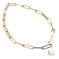 thumbnail image 4 of 1pc Woman Lock Pendant Necklace Clavicle Chain Simple Vintage Chain Necklace, 4 of 8