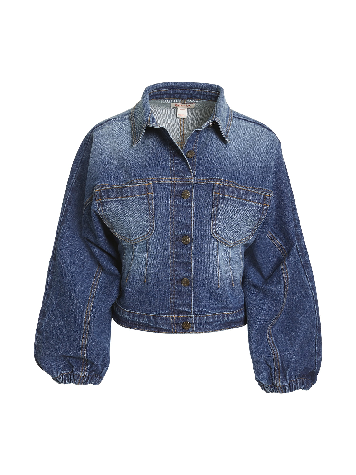 Sofia Vergara Women's Darted Denim Waist Jacket, Sizes XS-XXL