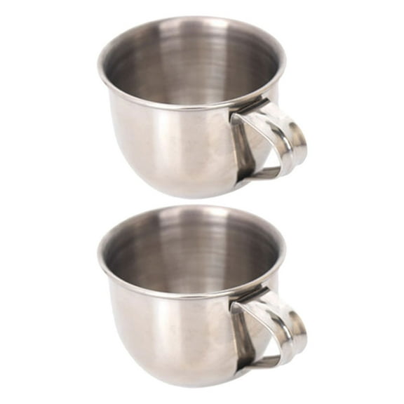 NIYANGLE Sake Cups Stainless Steel 2Pcs 2.24X2.24X1.57in