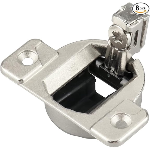 8pcs Replacement for 110 Degree Screw-in Compact 33 Hinge, 8-Pack, Cabinet Door Hinges to Replace Original Cabinet Hinges