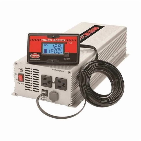 Power Inverter, Modified Sine Wave, 3,000 W Peak, 1,500 W Continuous, 2 Outlets