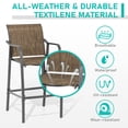 thumbnail image 4 of Crestlive Products 28.74" Metal Outdoor Counter Height Stool (Set of 2), 4 of 8