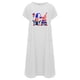 thumbnail image 4 of Vestido suelto informal de manga corta con bolsillo y cuello redondo con estampado del Día de la Independencia de algodón y lino de verano para mujer Fridja  qw3562, 4 of 4