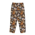 thumbnail image 3 of Lsque Cute Lion Tiger Print Women's Pajama Pants, Lounge Pant - Comfortable Home Wear,Elastic Waistband, Stylish Design-XX-Large, 3 of 9