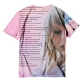 thumbnail image 3 of TayIor Sw1ft Chemises, Tyler Sw1ft Merch, Tyler Sw1ft, Mode Décontractée Imprimée Col Rond Manches Courtes Chemises Blouse Femme Graphique Amateur de Musique TKFASHION Violet Clair m, 3 of 3