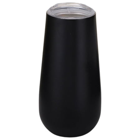 

JANGSLNG 180ML Eggshell Cup U-shaped Heat-resistant Stainless Steel Wine Beer Mug with Splash-Resistant Lid Ergonomic Portable Design for Easy Drinking