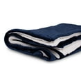 thumbnail image 3 of BirdRock Home Plush Reversible Sherpa Throw Blanket - Navy - 50 x 60", 3 of 4