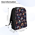 thumbnail image 4 of Fotbe Mushroom Doodle Travel Laptop Backpack, Business Slim Sturdy Laptops Backpack, Water Resistant College School Computer Bag Gift for Men & Women Fits 15.6 Inch Notebook, 4 of 8