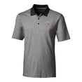 thumbnail image 2 of Men's Cutter & Buck Black Mississippi State Bulldogs Forge Tonal Stripe Stretch Polo, 2 of 3