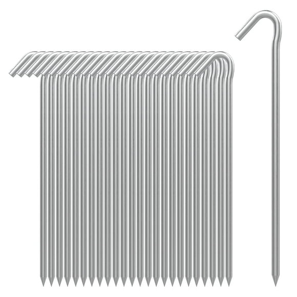 Ganchos de acero galvanizado AAGUT, 22 cm, 25 unidades
