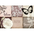 thumbnail image 3 of Kimberly, Allen 24x17 Black Modern Framed Museum Art Print Titled - Believe Inspire Dream, 3 of 5