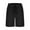 Black, variant on Zimjoy Men's Cotton Blend Casual Shorts 5 Inch Inseam Lightweight Elastic Waist Drawstring Summer Beach Shorts with Pockets, Black L