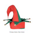 thumbnail image 4 of 12 Pack Bulk Christmas Felt Elf Hat with Bells, 4 of 6