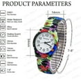 thumbnail image 4 of Blekon Collections Women's 34mm Case Multicolor Floral Stretch Band Analog, Casual Watch, 4 of 5