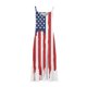 thumbnail image 4 of Vestido largo de playa ajustado con estampado de rayas sin mangas con cuello en V y cintura media a la moda para mujer del Día de la Independencia Pompotops  ghjkhdj8418, 4 of 5