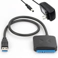 thumbnail image 1 of SATA to USB HDD SSD adapter, hard drive to USB 3.0 cable converter., 1 of 3