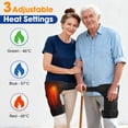 thumbnail image 3 of Heating Pad for Thigh, Hip Heated Wrap, Hip Heating Pad, Thigh Heated Brace with 3 Heating Modes, 105pcs Light Beads, 51.2in Adjustable Strap, 3 of 10