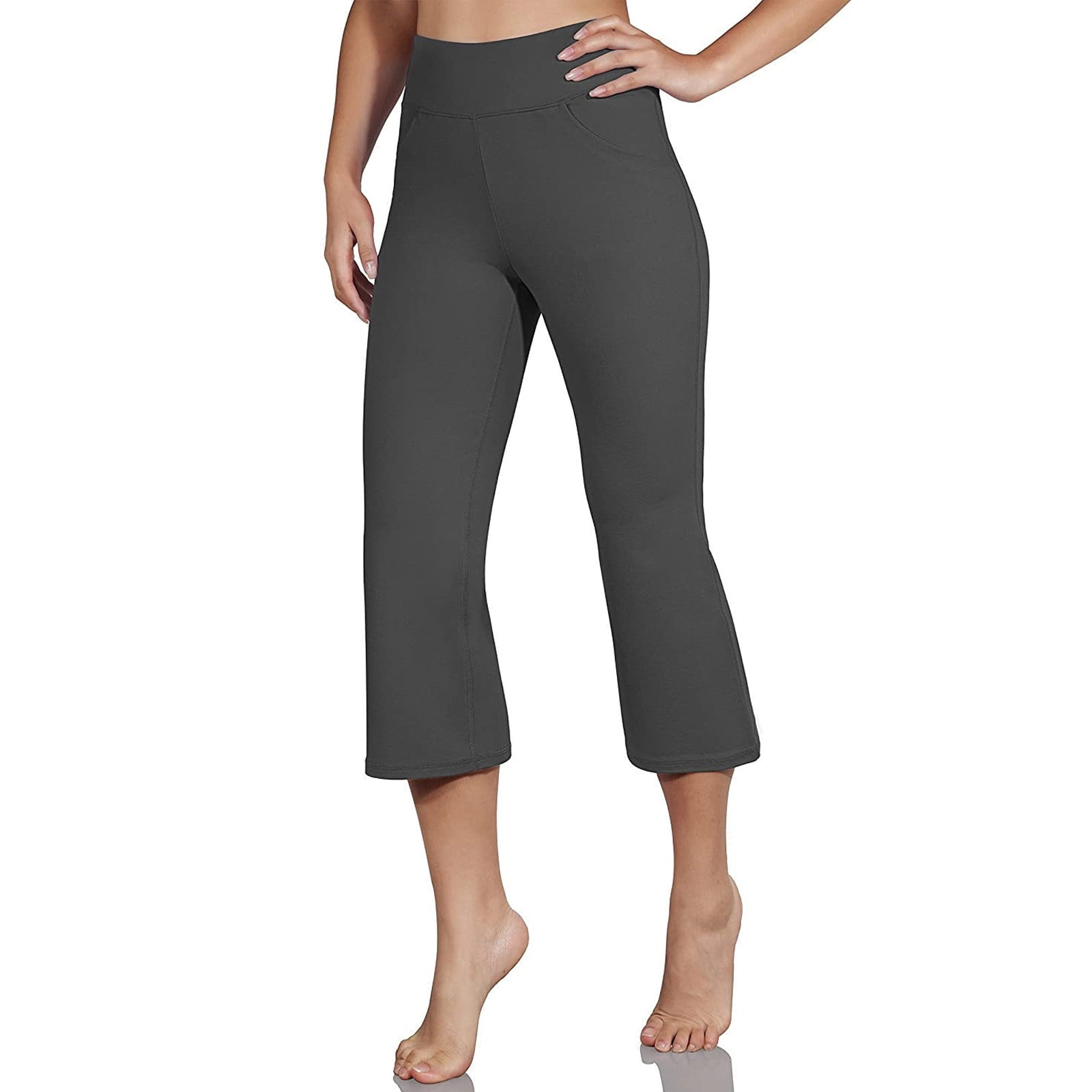 Women's Pure Color High Waist Pocket 