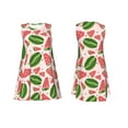 thumbnail image 7 of Fuzoiu Watermelon Print Women's Sleeveless Dress,Summer Dresses for Women,Casual Sundresses,Beach Sleeveless T-shirt Swing Dress with Pockets, 7 of 7