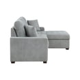 thumbnail image 6 of Lexicon Waitsfield Velvet 2-Piece Sectional with Right Chaise in Gray, 6 of 13