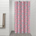 thumbnail image 2 of Pink Cartoon Unicorn Pattern Shower Curtain 36"x72" ,Bathroom Decorative Shower Curtains Set with 12 Hooks,Modern Waterproof Washable Shower Curtain, 2 of 6
