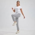thumbnail image 5 of MASKERT Women's Hiking Pants-27" Lightweight Quick Dry Sweatpants Casual Safari Work Travel Outdoor Clothes Lilac Gray（Size XS-XXXL）, 5 of 7