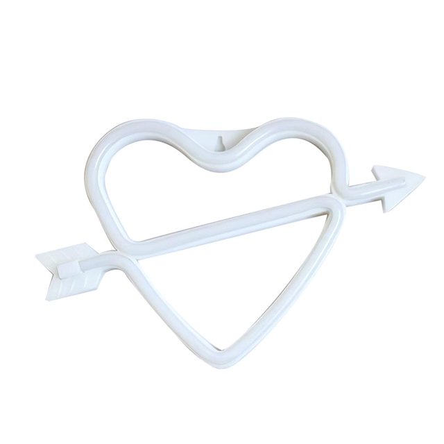 Luz De Neón En Forma De Corazón, Letrero De Neón Led, Decoración De Pared De Neón Romántica, Lámpara De Noche De Neón Alimentada Por Usb/Batería Para Dormitorio De Fiesta De Boda Minnieouse HA016642-00
