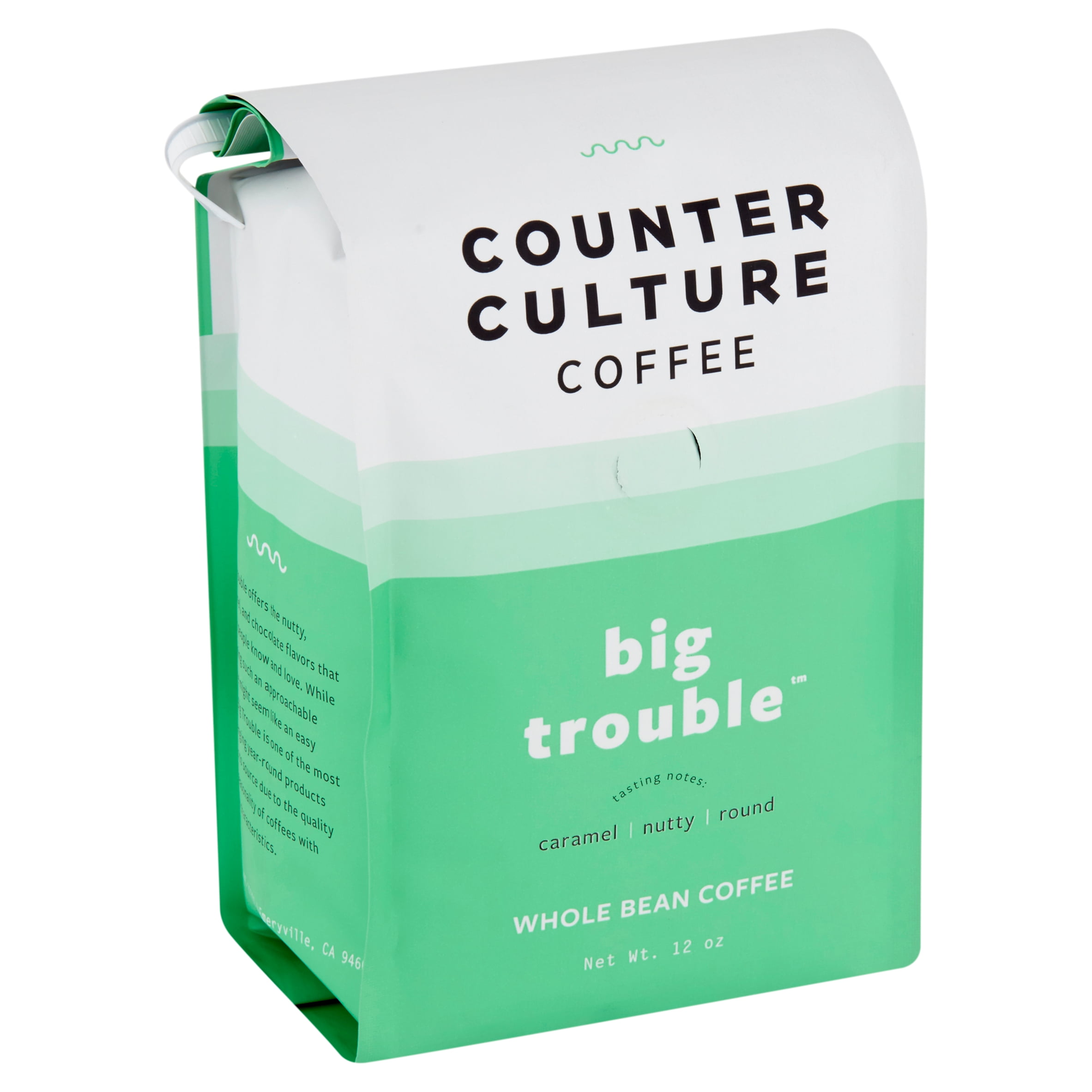 Counter Culture Coffee Big Trouble Whole Bean Coffee, 12 oz