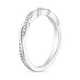 thumbnail image 6 of vylahjewellery Classic Round Cut Moissanite Diamond Engagement Ring for Her 10K Vermeil Yellow Gold Anniversary Ring Twisted Pave Band Bridal Ring Set, 6 of 8