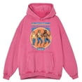 thumbnail image 4 of Sudadera con capucha retro desgastada para hombre, ropa informal holgada de gran tamaño, con capucha, para educación física, 100 % algodón, para otoño, 4 of 5
