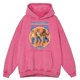 thumbnail image 4 of Sudadera con capucha retro desgastada para hombre, ropa informal holgada de gran tamaño, con capucha, para educación física, 100 % algodón, para otoño, 4 of 5