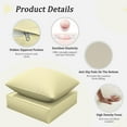 thumbnail image 5 of Pakunoda Outdoor Deep Seat Cushion with Backrest, 24" x 24" x 6.5" Waterproof Patio Chair Replacement Cushion for Sofa Couch, Light Yellow, 5 of 7