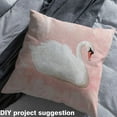 thumbnail image 2 of Castle Fairy Kawaii Swan Fabric by the Yard 1 Yard,White Pink Home Decor Fabric by the Yard,Cartoon Animal Room Decor Fabric by the Yard,Microfiber Teens Bedroom Decor, 2 of 6