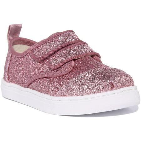 

Toms Cordones Infant s Iridescent Glimmer Slip On Trainers In Pink Size 8
