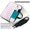 thumbnail image 3 of ZICANCN Laptop Case 15.6 inch, Pink Thousand Bird Check Work Shoulder Messenger Business Bag for Women and Men, 3 of 9