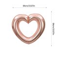 thumbnail image 3 of Gqtwoy 33 Inch Large Hollow Balloons, Romantic Party Decorations, Glossy Helium Balloons, Perfect for Valentine's Day and Birthday Events, Flexible and Durable Design, Eye-Catching Photography Props, 3 of 6