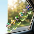 thumbnail image 4 of 20pcs Spring Wobbly Flower Car Dashboard Ornament Interior Decor | Shaking Head Sunflower Car Dashboard Decorations, Dashboard Flowers Car Decor & Home Office Desk, Shape C, 10PC, 4 of 5