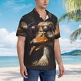 thumbnail image 4 of Haiem Modern Funny Duck Printed Hawaiian Shirt for Men - Men’s Casual Beach Summer Shirts - Stretch Fabric with Modern Fit-Medium, 4 of 7