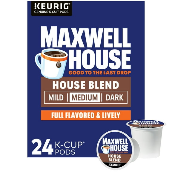 Maxwell House Medium Roast House Blend Coffee K-Cups, 24 ct Box
