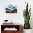 thumbnail image 5 of Autumn Mountain Forest Canvas Wall Art, Snow Capped Mountain with Fall Trees Print, Misty Nature Landscape Artwork for Living Room Bedroom Office, Ready to Hang, 5 of 6