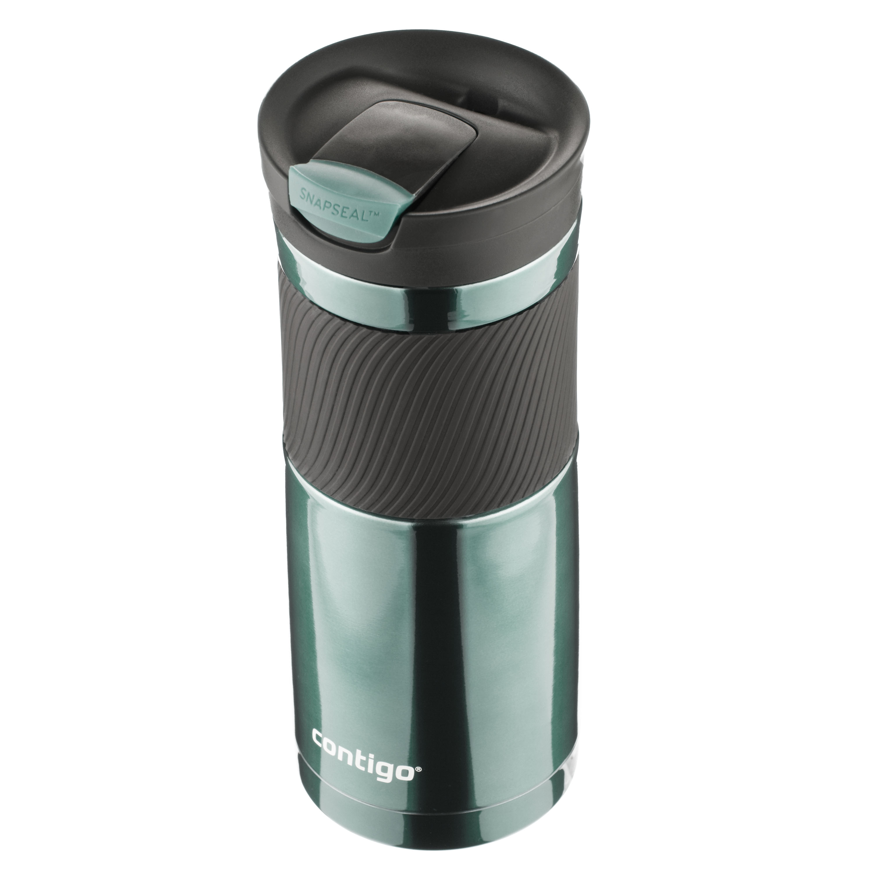 Contigo Byron Stainless Steel Travel Mug with SNAPSEAL Lid and Grip Grayed Jade, 20 fl oz. - image 5 of 5